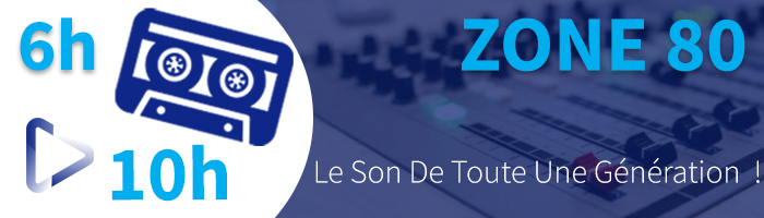 Tous les Week End… réveillez au son des années 80. Tous les samedi et dimanche de 6h à 10h ZONE 80 c’est le son de toute une génération et c’est seulement sur OXYGEN  !